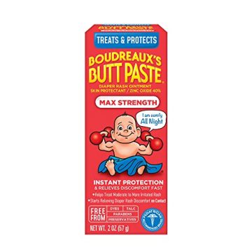 Boudreaux’s Butt Paste Maximum Strength Diaper Rash Cream, Ointment…