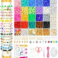 Dowsabel Clay Beads Bracelet Making Kit for Beginner, 5000…
