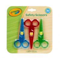 Crayola Toddler Safety Scissors (3 Pack), Blunt Tip Training…