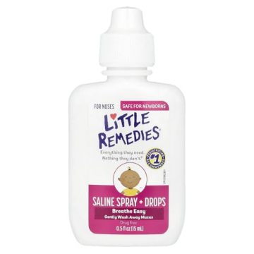 Little Remedies Saline Spray and Drops, Safe for Newborns,…