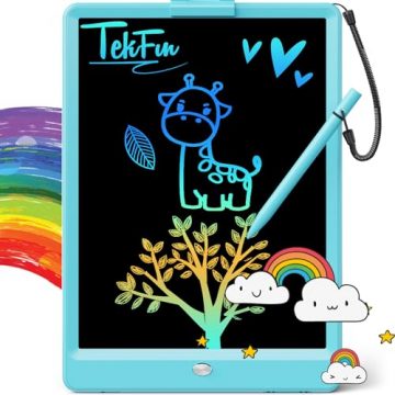TEKFUN LCD Writing Tablet Doodle Board, 10inch Colorful Drawing…