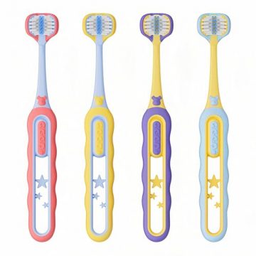 EASICUTI Soft Toddler Toothbrushes, Efficient 3 Sided Toothbrush, Baby…