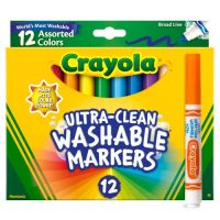 Crayola Ultra-Clean Washable Markers, 12 Count