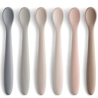 NETANY Silicone Baby Feeding Spoons, First Stage Infant Soft-Tip…