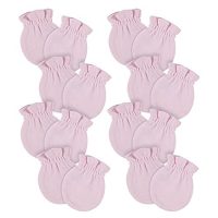 Gerber Baby 12-Pack No Scratch Mittens, Light Pink, 0-3…