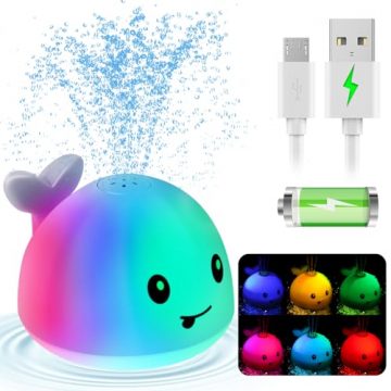 Gigilli Upgraded Baby Bath Toys, Rechargeable Light Up Bath…