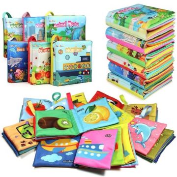 teytoy My First Soft Book,Nontoxic Fabric Baby Cloth Books…