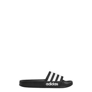 adidas Adilette Shower Slides, Core Black/White/Core Black, 4 US…