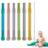 Fu Store Hollow Teether Tube Chew Straw Sensory Toy…