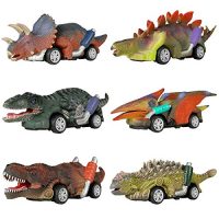DINOBROS Dinosaur Toy Pull Back Cars,6 Pack Dino Toys…