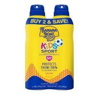 Banana Boat Sport Kids Sunscreen Spray SPF 50, Twin…