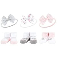 Hudson Baby Baby Girls’ Headband and Socks Giftset, Basic…