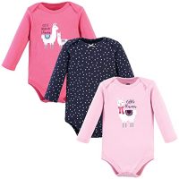 Hudson Baby Unisex Baby Cotton Long-Sleeve Bodysuits, Little Llama,…