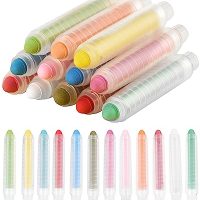 NewFamily Dustless Chalk for Kids, Colored Sidewalk Chalk With…