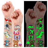 Partywind 380 Styles (30 Sheets) Luminous Tattoos for Kids,…