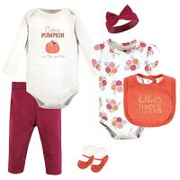 Hudson Baby Baby Cotton Layette Set, Hello Pumpkin, 0-3…