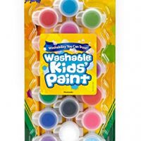 Crayola Washable Kids Paint Set & Paintbrush, Painting Supplies,…