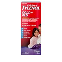 Children’s TYLENOL Cold + Flu Oral Suspension, Grape, 4…