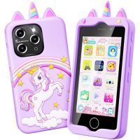 Kids Smart Phone for Girls, 4.0″ Touchscreen Learning Music…