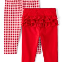 The Children’s Place,Baby Girls,and Newborn Pull on Pants,Red Gingham/Red…