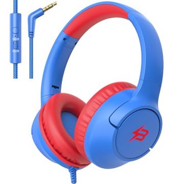 Kids Headphones with Cord for School, 85/94dB Volume Limit,…