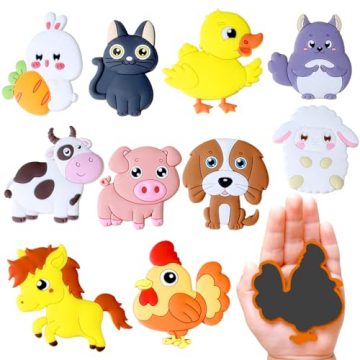 SUPINEEDO Refrigerator Magnets for Kids, Cute Farm Animals Fridge…