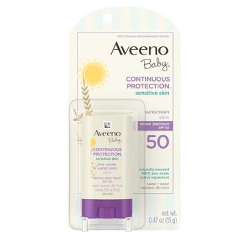 Aveeno Baby Continuous Protection Mineral Sunscreen Stick for Sensitive…