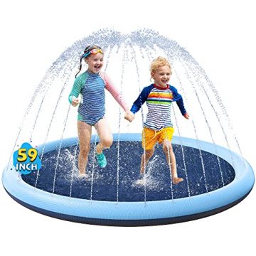 VISTOP Non-Slip Splash Pad for Kids and Dog, Thicken…