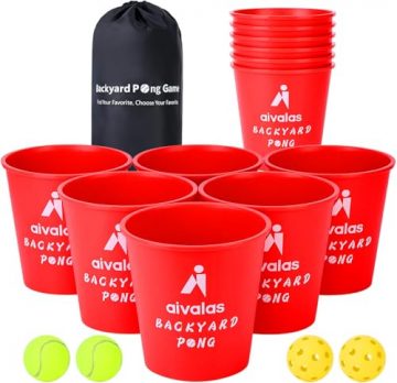 Aivalas Yard Pong Outdoor Games, Giant Yard Games Set…