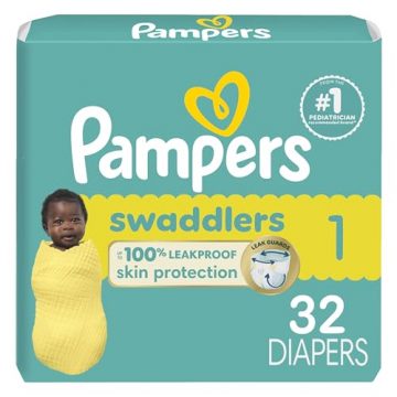 Pampers Baby Diapers – Swaddlers – Size 1, 32…