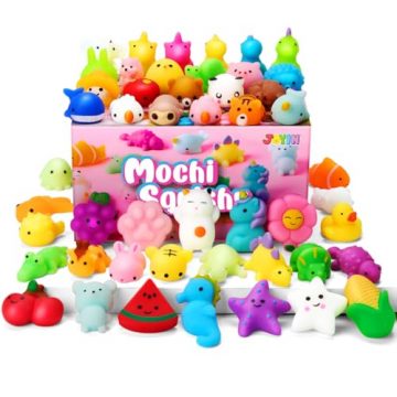 JOYIN Mochi Toys Set, Random 25 Pack Mini Mochi,…