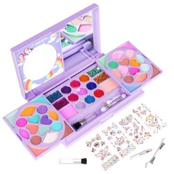 Kids Makeup Kit for Girls Real Washable Cosmetic 3+…