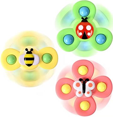 3PCS Suction Cup Spinner Toys for 1 2 Year…