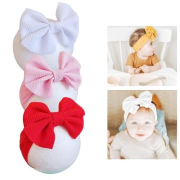 Hjiaruiky 3PCS Baby Girl Bows Baby Headbands Newborn Bow…
