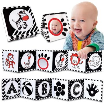 AGMJFN High Contrast Baby Toys for Newborn： Black and…