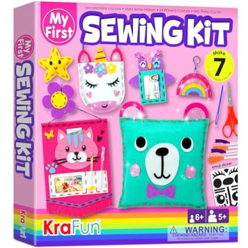 KRAFUN My First Sewing Kit for Beginner Kids Arts…