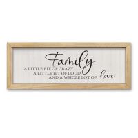 comurdyo Family A Little Bit Of Crazy Sign Wall…