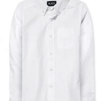 The Children’s Place boys Long Sleeve Oxford Shirt, White,…