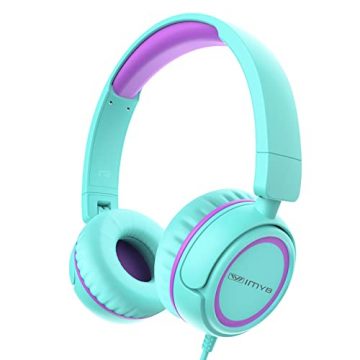 IMYB V1 Kids Headphones, Wired Stereo Foldable Tangle-Free 3.5mm…