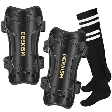 Soccer Shin Guards for Youth Kids Toddler, Upgraded Double…