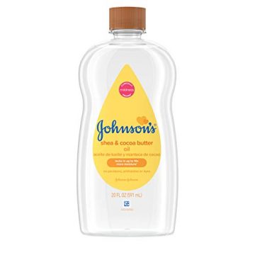 Johnson’s Baby Oil, Mineral Oil Enriched with Shea &…