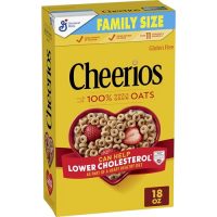 Cheerios, Heart Healthy Gluten Free Breakfast Cereal, Family Size,…