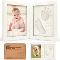 Personalized Baby Hand and Footprint Kit, Quick Dry Clay…