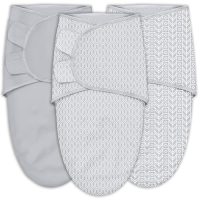 SWEET DOLPHIN 3-Pack Baby Swaddle Sleep Sacks – Newborn…