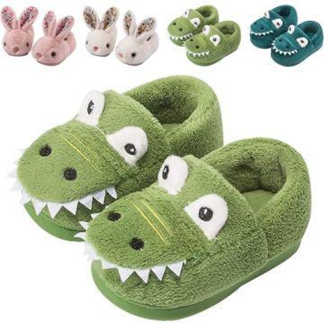 OWIF Toddler Slippers Boys Dinosaur Slipper House Shoes Non…