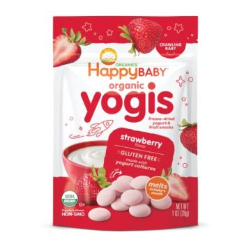 Happy Baby Organics Yogis Freeze-Dried Yogurt & Fruit Snack,…