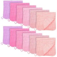 BAMBOO QUEEN 12 Pack Muslin Burp Cloths – Large…