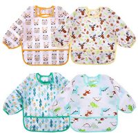 Accmor 4 Pack Long Sleeve Bibs, Baby Smock Waterproof…