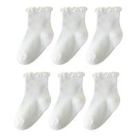 ANYANIME 6 Pairs Toddler Ruffle Socks for Girls -…