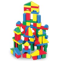 Melissa & Doug Wooden Building Blocks, 100-Piece Set of…